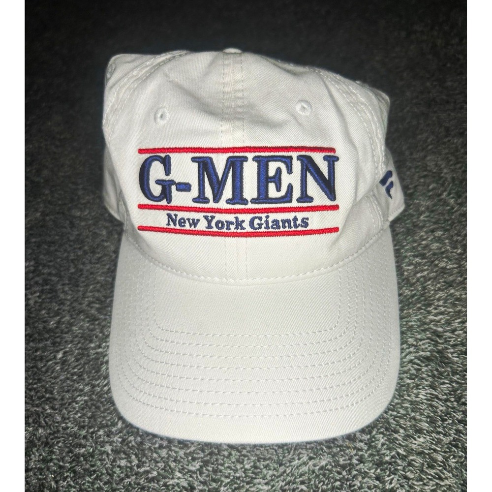 Fanatics New York Giants G-MEN Hat Adjustable White NFL Pro Line Embroidered
